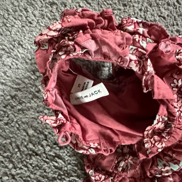 Jack and Janie (2T) Floral Ruffle Kids Dress - Pink - Picture 3 of 3
